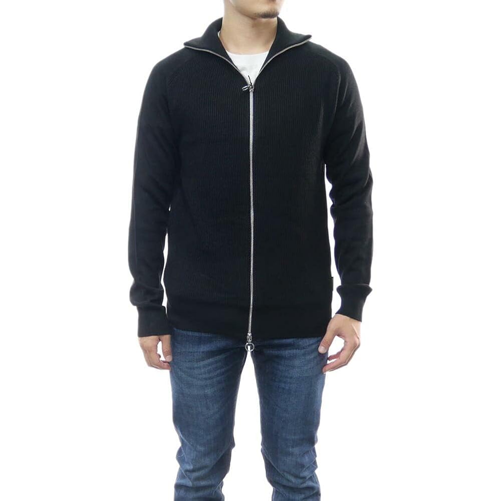 トップス ARMANI EXCHANGE knit hoodie/cardigan Armani Exchange Men's Full Zip Cardigan with Horizontal